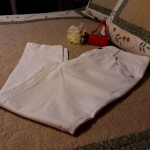 DKNY LADIES STRAIGHT LEG WHITE DENIM JEANS, SIZE 10 EXCELLENT CONDITION